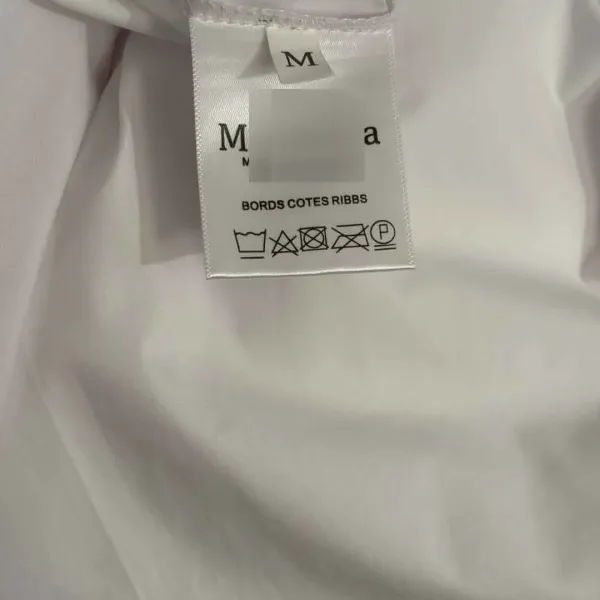 Design Drawstring Cuff Shirt Dress White - 11