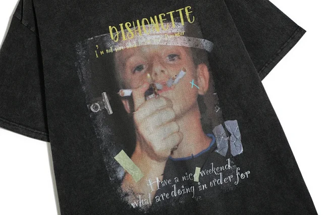 Unbranded T-Shirts Oversized Portrait Graphic Print product detail image 8