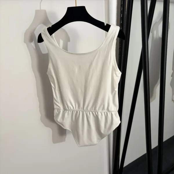Design ALOA Logo Print Black Bodysuit Clothing - 5