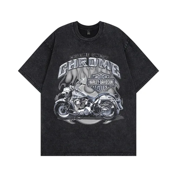 Nirvana Band Graphic Tee Black Acid Wash T-Shirt - 7
