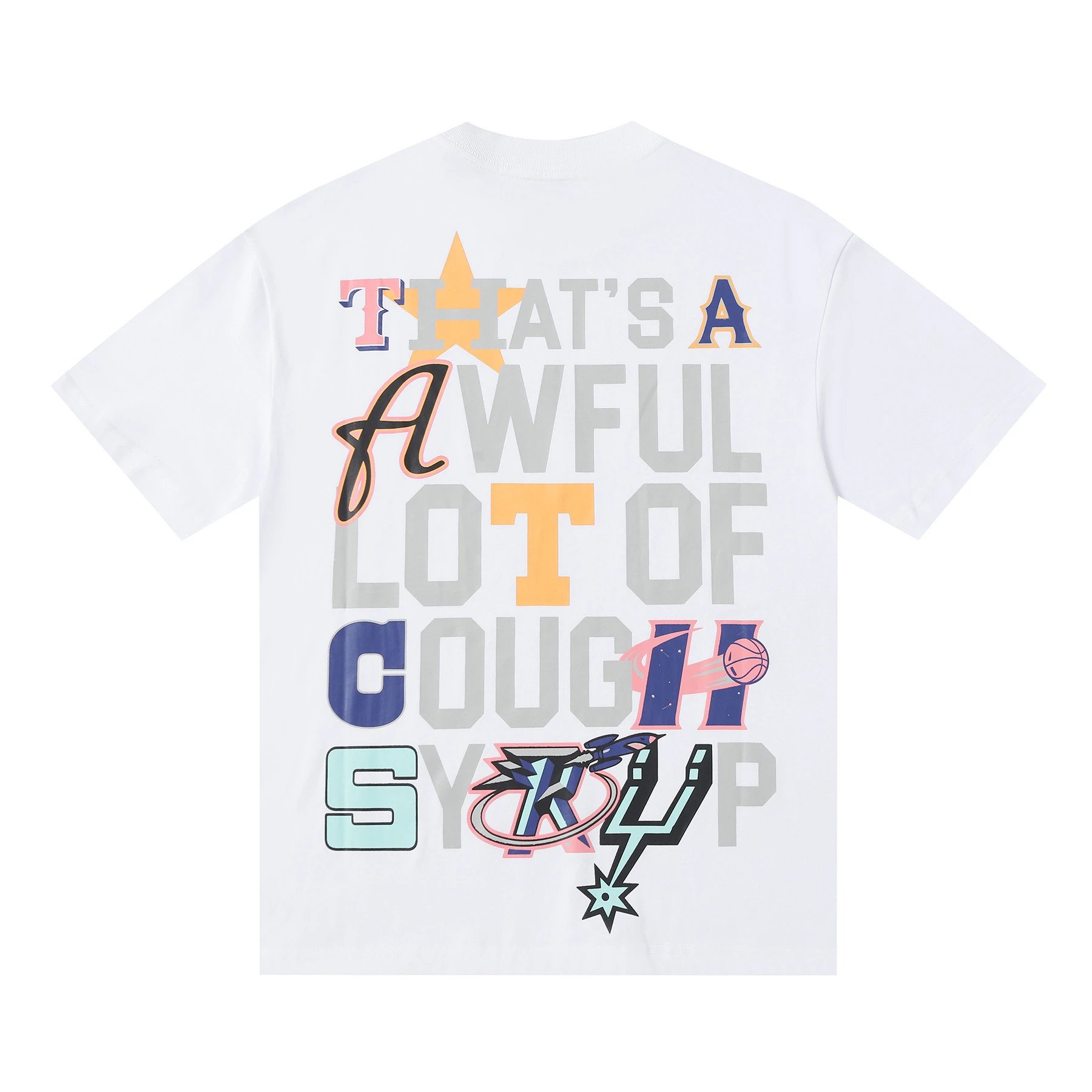 Cough Syrup x MLB Los Angeles Dodgers '04' Black T-Shirt - 25