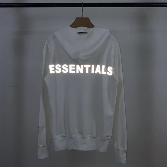 ESSENTIALS Hoodies & Sweatshirts Reflective Logo Pullover Hoodie product detail image 18