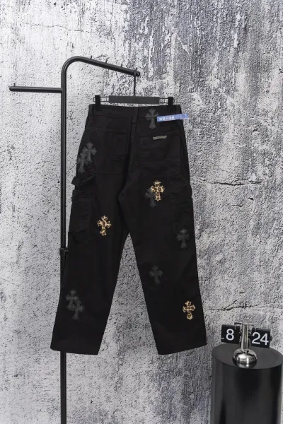 Chrome Hearts Cross Patch Distressed Denim Jeans - 21