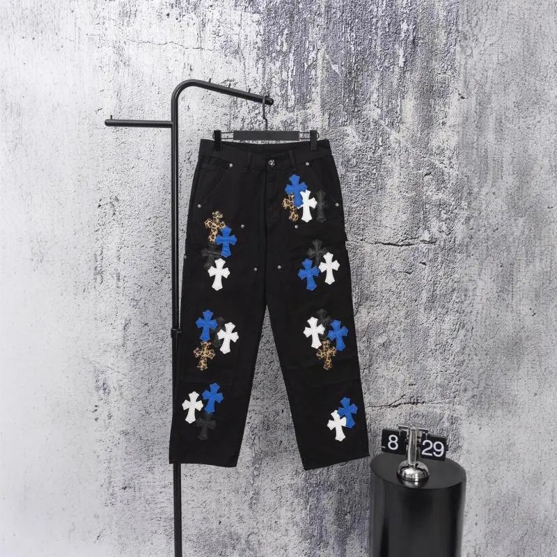 Unbranded Jeans Cross Patchwork Cargo image 3