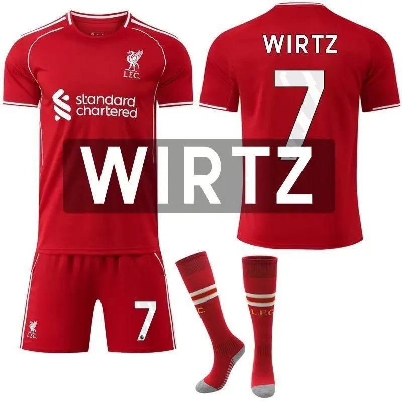 Liverpool FC Football Jerseys jersey, shorts and socks set image 2