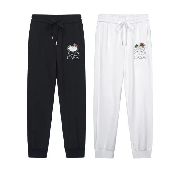 Plaza Casa Embroidered Logo Sweatpants White - 18