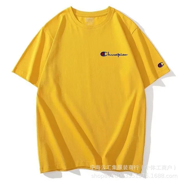 Champion T-Shirts Embroidered logo short-sleeve crewneck product detail image 10