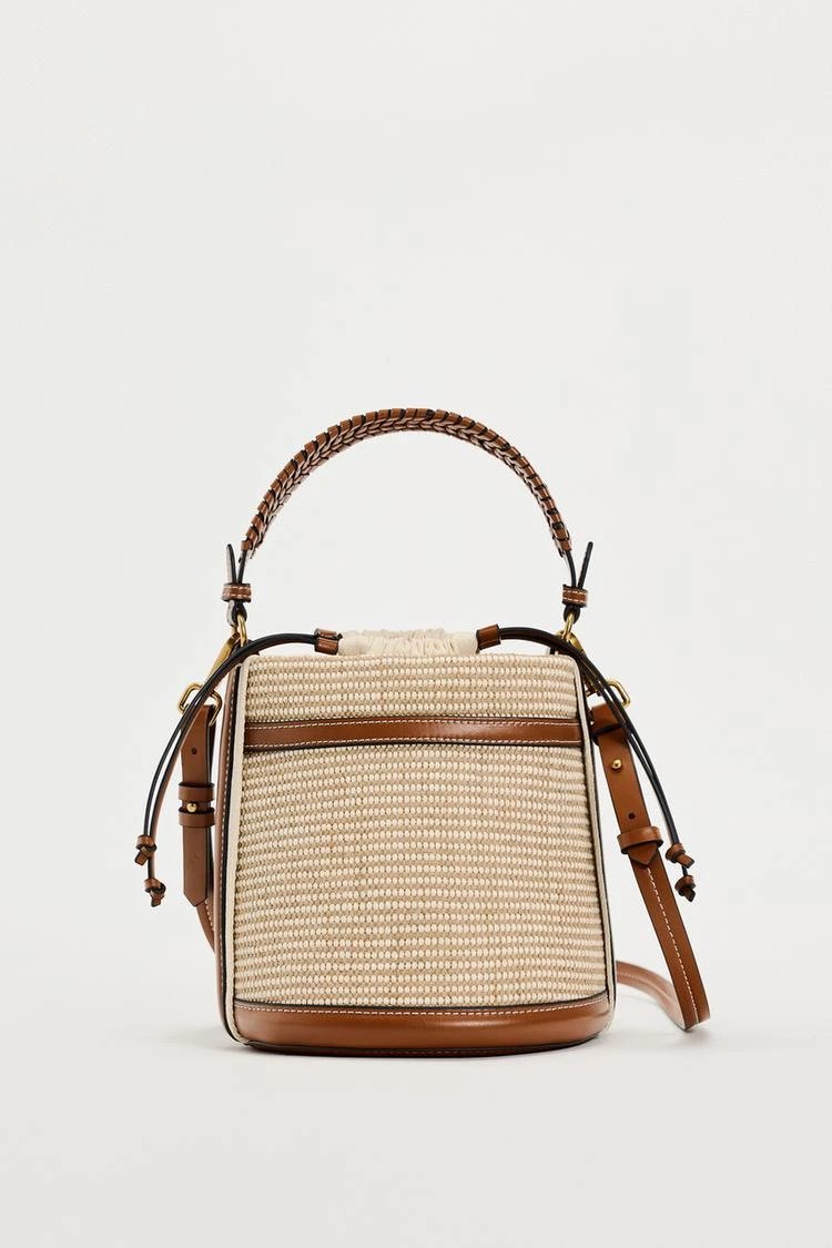 Bottega Veneta Bucket Bag Brown Leather with Contrast Stitching Handbags - 7