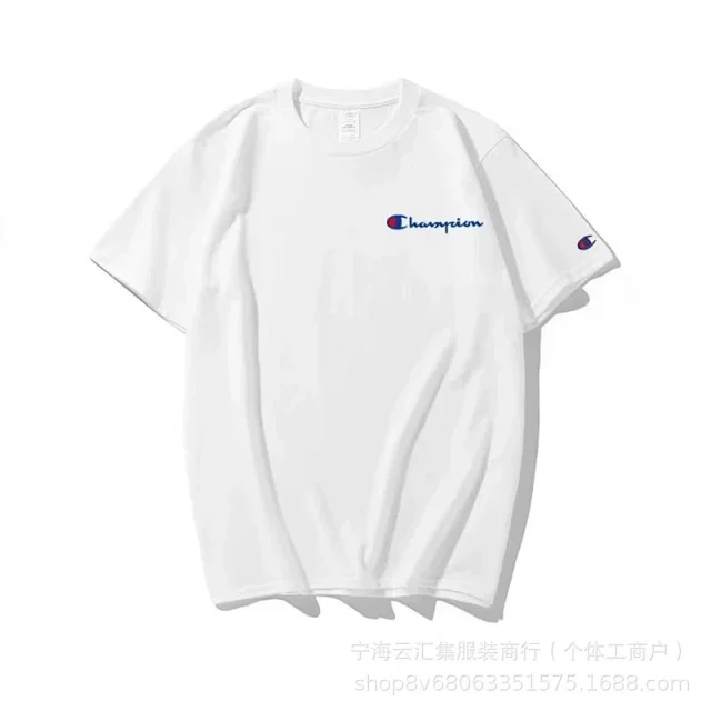 Champion T-Shirts Embroidered logo short-sleeve crewneck product detail image 7
