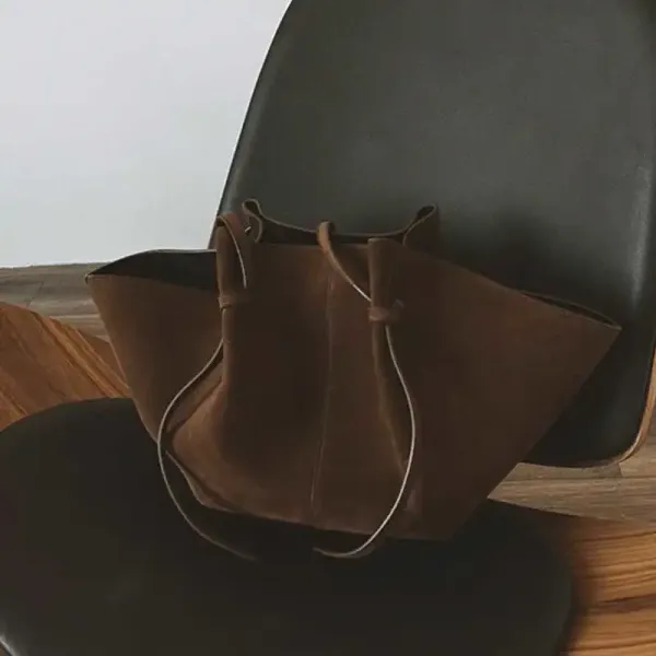 Jacquemus Le Chiquito Brown Suede Tote Bag Handbags - 5