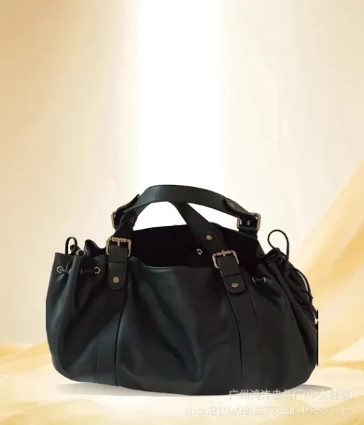 Design Duffle Bag Black Leather - 10