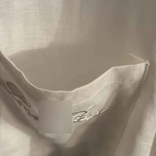 Loro Piana Matching Sets Embroidered Pocket Linen Shirt and Drawstring Shorts Set product detail image 7