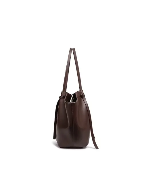 Design Tote Bag Cognac Leather Handbag - 9