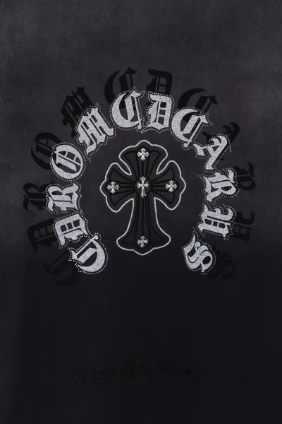 Chrome Hearts Cross Logo Washed Black T-Shirt - 8