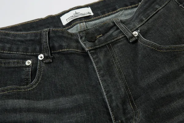 Stone Island Shadow Project Distressed Black Jeans - 9