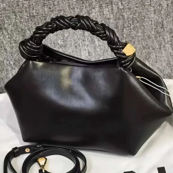 Bottega Veneta Knot Handle Bag Burgundy Handbag - 2