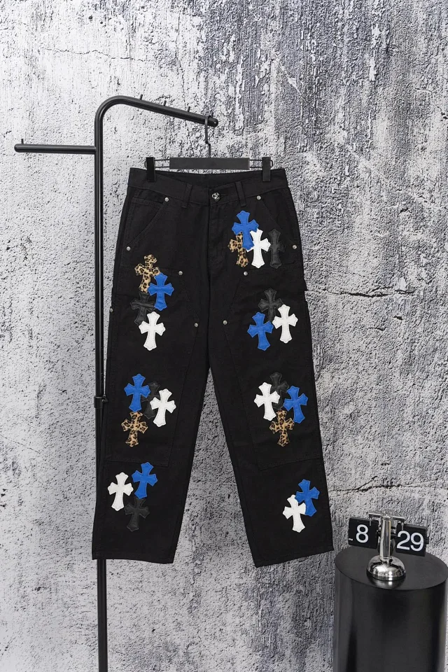 Unbranded Jeans Cross Patchwork Cargo product detail image 11