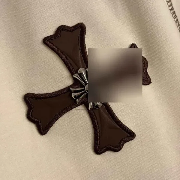 Chrome Hearts Cross Embroidered Cream Set - 8