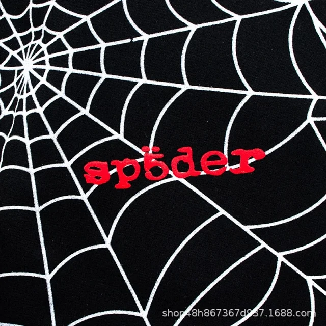 Sp5der Trousers Spiderweb Print Joggers product detail image 15