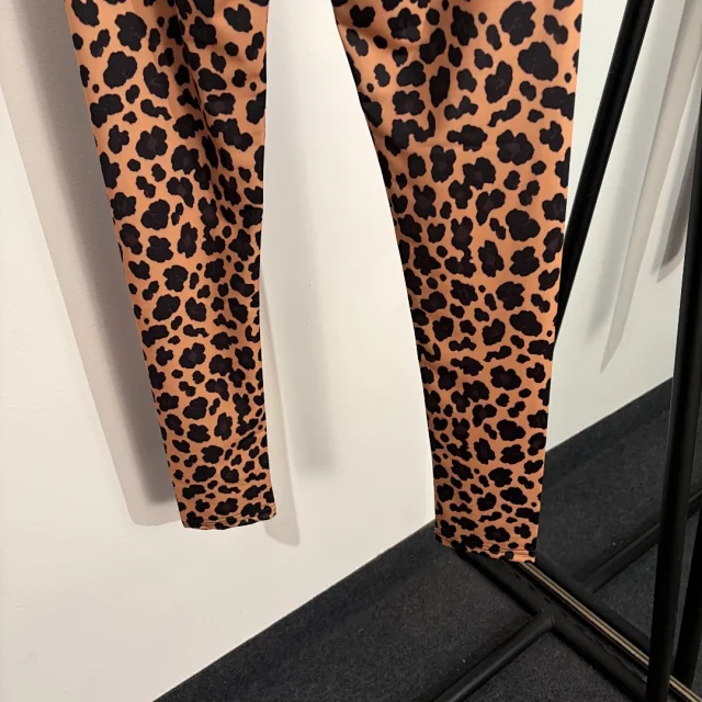 Versace Jeans Couture Trousers Slim-Fit Baroque and Leopard Print Leggings product detail image 7