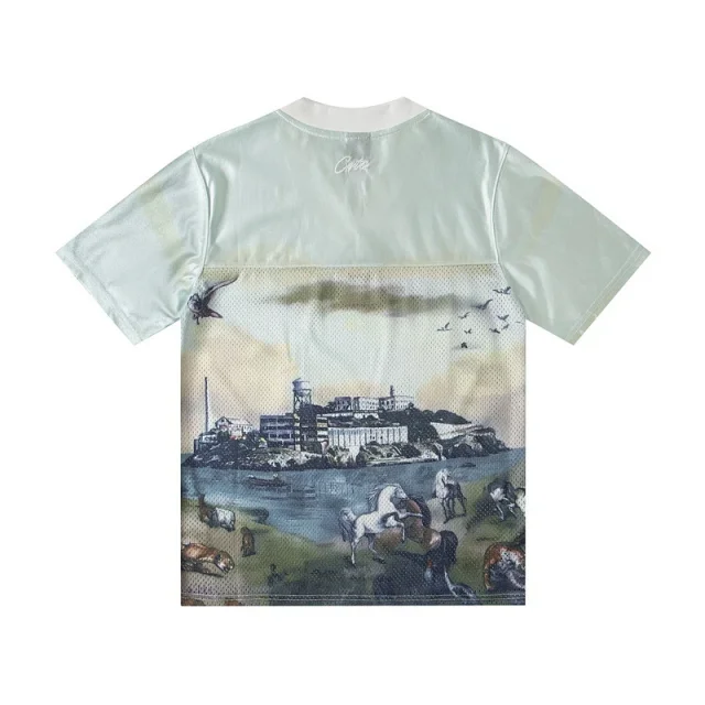 Trapstar Football Jerseys Graphic Mesh Jersey product detail image 22