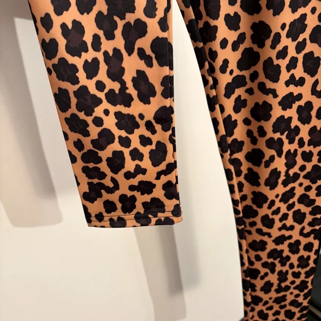 Versace Jeans Couture Trousers Slim-Fit Baroque and Leopard Print Leggings product detail image 8