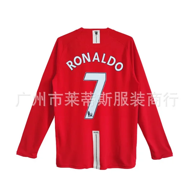 Manchester United Football Jerseys 2007–08 Home Retro Jersey product detail image 14