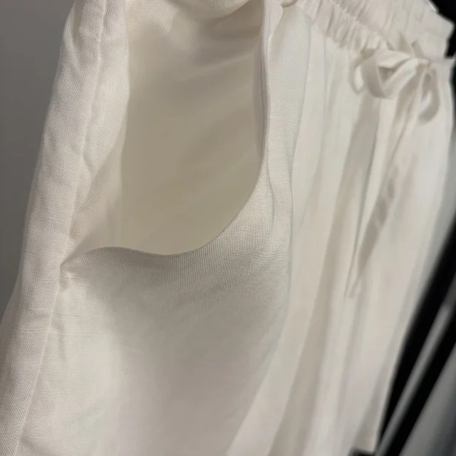 Loro Piana Matching Sets Embroidered Pocket Linen Shirt and Drawstring Shorts Set product detail image 8