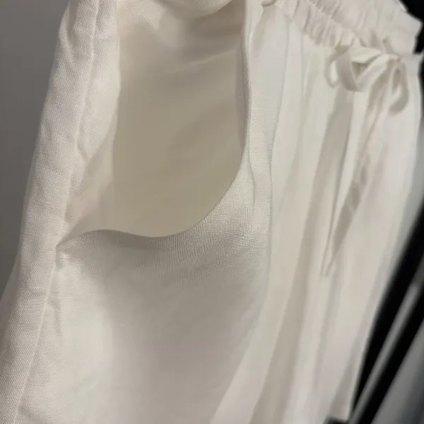 Design Linen Shirt and Shorts Set Beige Casual Set - 10