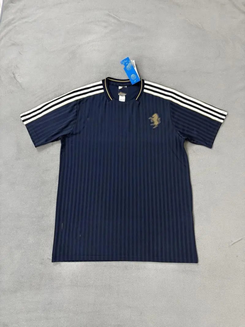 25-26新款复古三叶草尤文图斯宝蓝色
