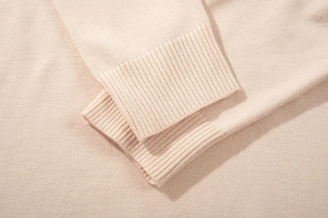 Stone Island Knitwear Zip-Up Ribbed Knit Sweater with Compass Sleeve Patch product detail image 10