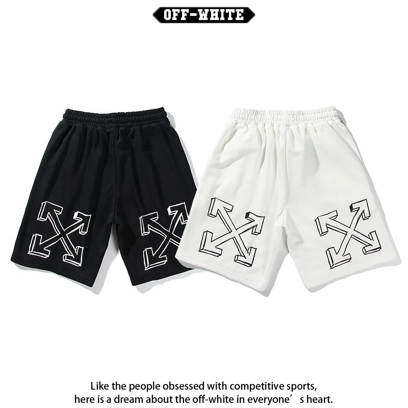 Off-White Shorts Drawstring graphic-print image 3