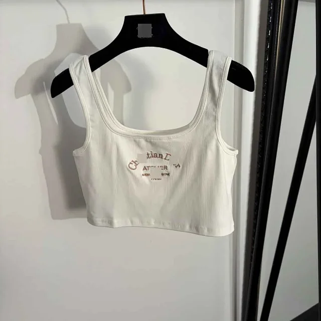 Dior Matching Sets Three-piece logo-print zip jacket, cropped tank top and side-stripe trousers set product detail image 5