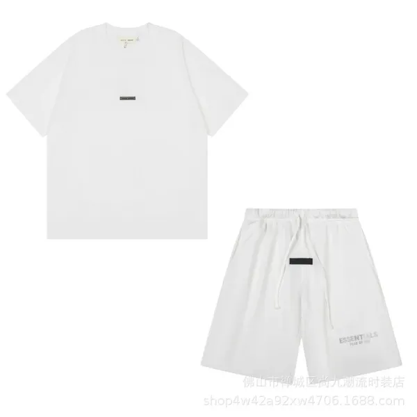 Fear of God Essentials Logo Print Heather Gray T-Shirt - 15