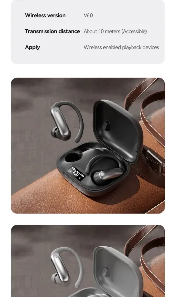 Design Open-Ear Wireless Earphones Black - 21