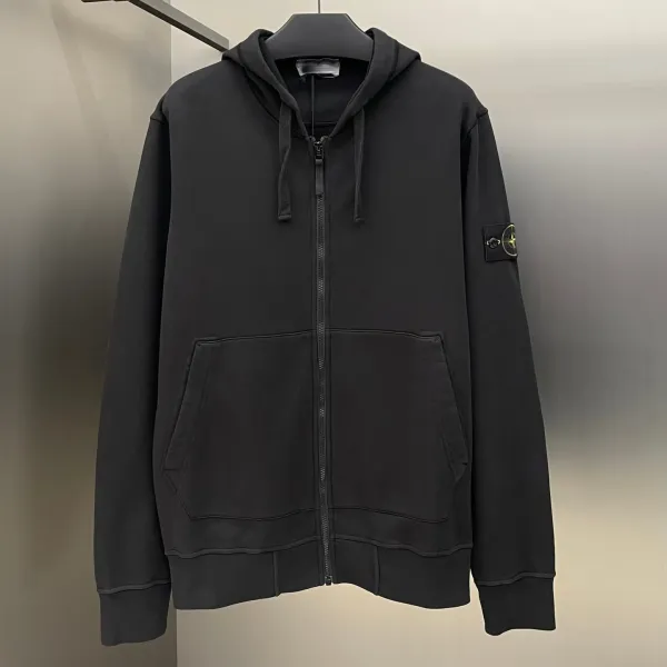 Stone Island Zip-Up Hoodie Light Pink - 9
