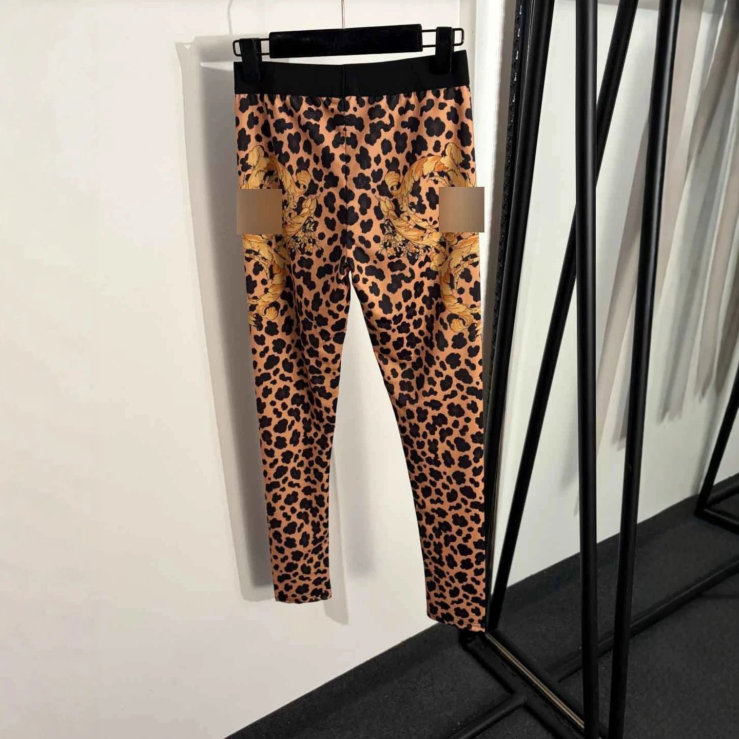 Versace Jeans Couture Trousers Slim-Fit Baroque and Leopard Print Leggings image 3
