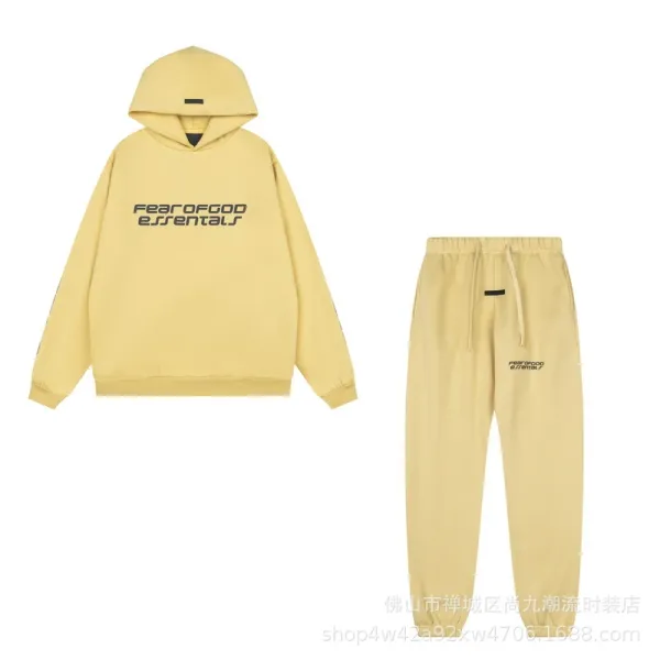 Fear of God Essentials Black Drawstring Waist Sweatpants - 11