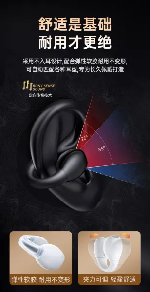 Design Open-Ear Wireless Earbuds White / Black Earphones - 7