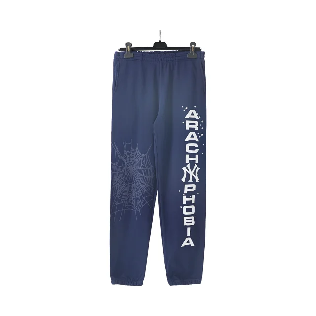 Unbranded Trousers Spiderweb Graphic Elastic-Cuff Joggers product detail image 5
