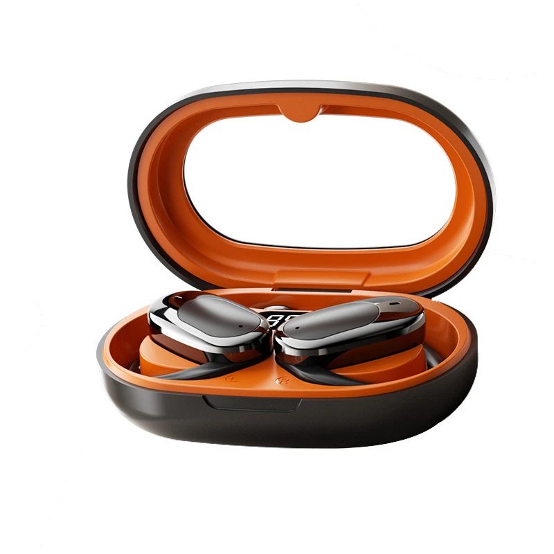 Design True Wireless Earbuds Orange Black Charging Case Tws Earbuds