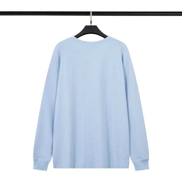 Stone Island T-Shirts Long-Sleeve Crewneck T-Shirt with Compass Badge product detail image 12