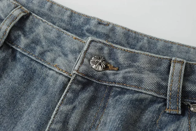 Chrome Hearts Jeans Wide-Leg Cross Patch product detail image 9