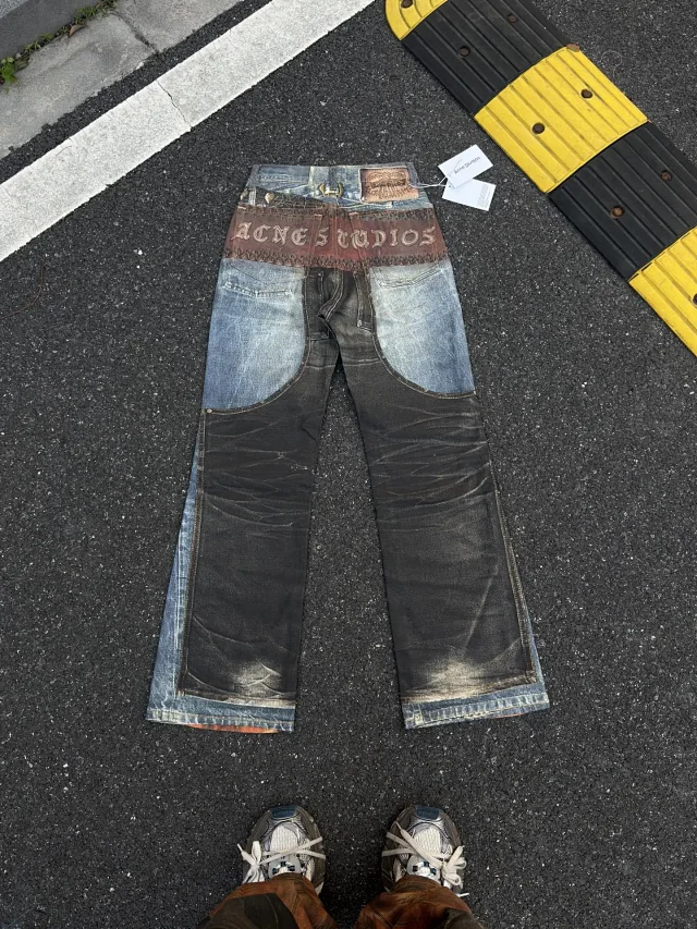 Unbranded Jeans Loose-fit printed with button details product detail image 20