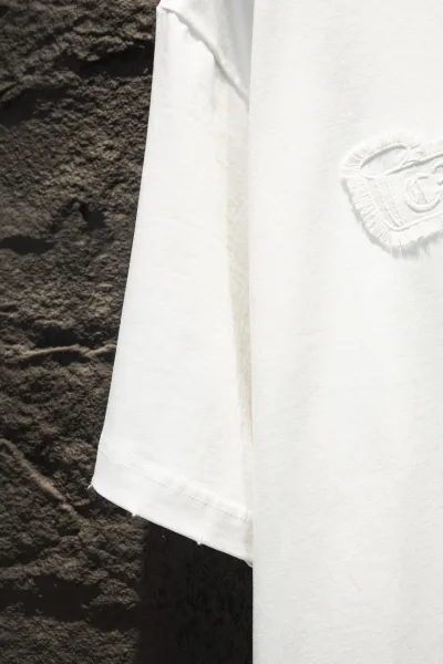 Chrome Hearts Cross Embroidery White T-Shirt - 8