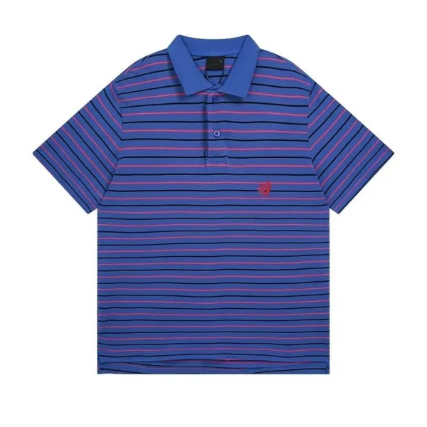 Fred Perry Striped Polo Blue and Pink Polo Tops Polo - 4