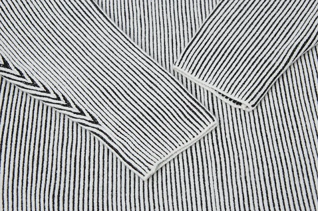 Stone Island Knitwear Ribbed half-zip crewneck sweater with compass sleeve patch product detail image 11