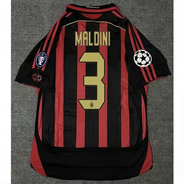 AC Milan Football Jerseys 2006–07 retro home/away player jersey product detail image 1