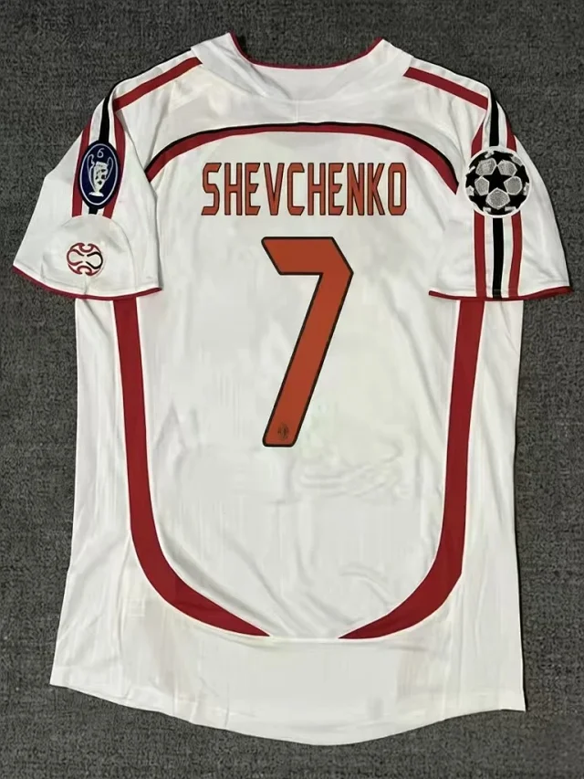 AC Milan Football Jerseys 2006–07 retro home/away player jersey product detail image 9