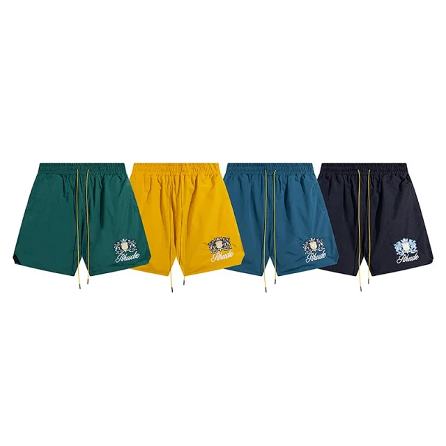 Rhude Shorts Crest Logo Drawstring product detail image 2